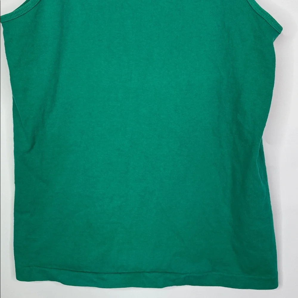 Vintage Fruit of The Loom Green Tank Top Size Medium